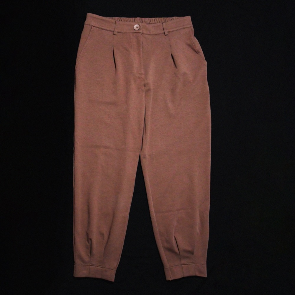 High Waisted Ankle Length Trouser Pockets